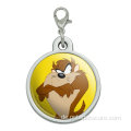 Looney Melodien verchromte Metall -Pet -ID -Tag -Tag